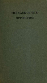 The case of the opposition impartially stated_cover