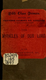 Miracles of our Lord .._cover