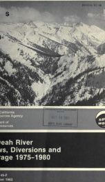 Kaweah river : flows, diversions and storage, 1975-1980 no.49F 1975-80_cover