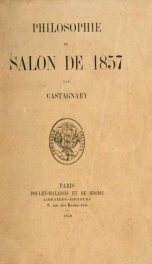 Philosophie du Salon de 1857_cover