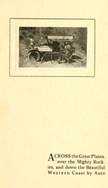 The story of an automobile trip from Lincoln, Nebraska to Los Angeles, California, via San Francisco_cover