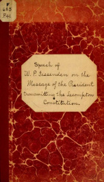 Speech of Mr. Fessenden, of Maine_cover