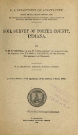 Soil survey of Porter County, Indiana_cover