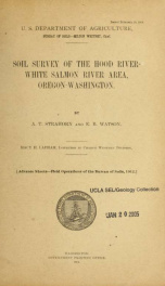 Soil survey of the Hood River-White Salmon River area, Oregon-Washington_cover