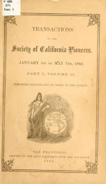 Transactions of the Society of California pioneers_cover