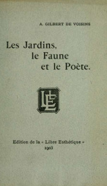 Les jardins, le faune et le poète_cover