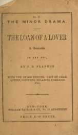 The loan of a lover. A vaudeville in one act_cover