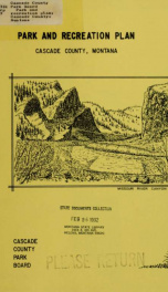 Park and recreation plan, Cascade County, Montana 1990?_cover