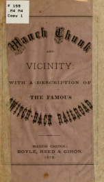 Mauch Chunk and vicinity; with a description of the famous Switch-back railroad_cover