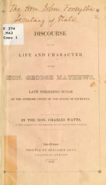 A discourse on the life and character of the Hon. George Mathews_cover