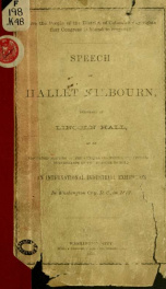 Have the people of the District of Columbia any rights that Congress is bound to respect? Speech of Hallet Kilbourn, delivered at Lincoln hall_cover