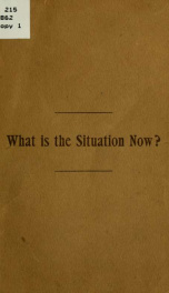 What is the situation now? A review of political affairs in the southern states_cover