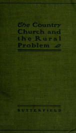 The country church and the rural problem : the Carew lectures at Hartford Theological Seminary, 1909_cover
