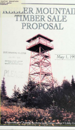 Keeler Mountain timber sale proposal : draft environmental impact statement 1999_cover