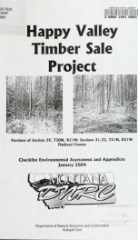 Happy Valley timber sale project : checklist environmental assessment and appendices 2004_cover