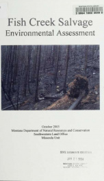 Fish Creek salvage environmental assessment 2003_cover