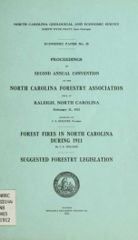 Proceedings of Second Annual Convention of the North Carolina Forestry Association : held at Raleigh, North Carolina, February 21, 1912_cover