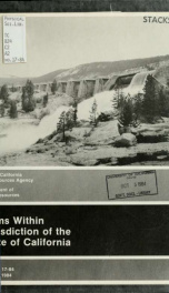 Dams within jurisdiction of the state of California 1984_cover