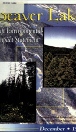 Beaver Lake : draft environmental impact statement 1998_cover