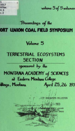 Proceedings of the Fort Union Coal Field Symposium 1975 V. 5_cover