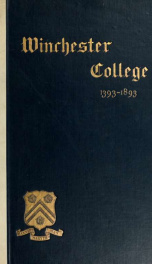 Winchester College 1393-1893_cover