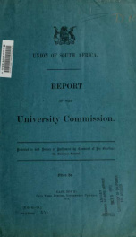 Report of the University commission_cover