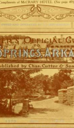 Cutter's official guide to Hot Springs, Arkansas_cover