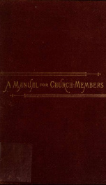 Following Christ : a manual for church-members_cover