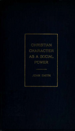 Christian character as a social power_cover