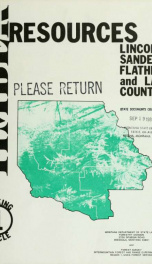 Timber resources of Lincoln, Sanders, Flathead and Lake counties 1982_cover