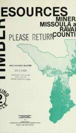 Timber resources of Mineral, Missoula and Ravalli counties 1983_cover