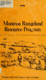 Montana rangeland resource program 1970_cover