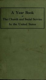 A year book of the church and social service in the United States_cover