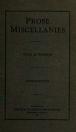 Prose miscellanies_cover