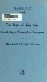 The story of King Lear from Geoffrey of Monmouth to Shakespeare_cover