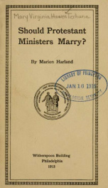 Should Protestant ministers marry?_cover