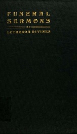 Funeral sermons by Lutheran divines_cover