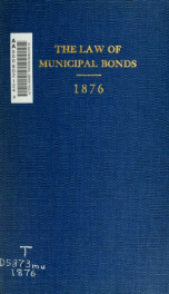 The law of municipal bonds_cover