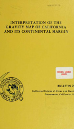 Interpretation of the gravity map of California and its continental margin no.205_cover