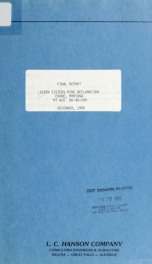 Seven Sisters Mine reclamation, Crane, Montana, MT A/E 86-46-100 : final report 1986_cover