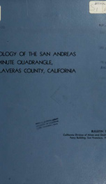 Geology of the San Andreas 15-minute quadrangle, Calaveras County, California no.195_cover