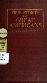 Abraham Lincoln, a character sketch_cover