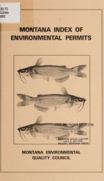 Montana index of environmental permits 2002_cover