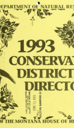 Conservation district directory 1993_cover
