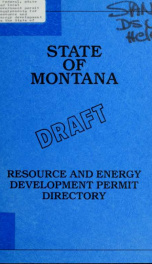 Federal, state and local government permit requirements for resource and energy development in the State of Montana 1982_cover