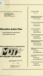 Affirmative action plan 2006_cover