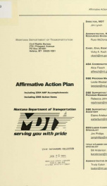Affirmative action plan 2005_cover