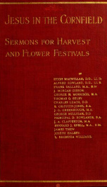 Jesus in the cornfield; sermons for harvest and flower festivals_cover