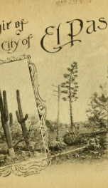 Souvenir of the city of El Paso, Texas. Photo-gravures_cover