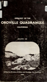 Geology of the Oroville quadrangle, California no.184_cover